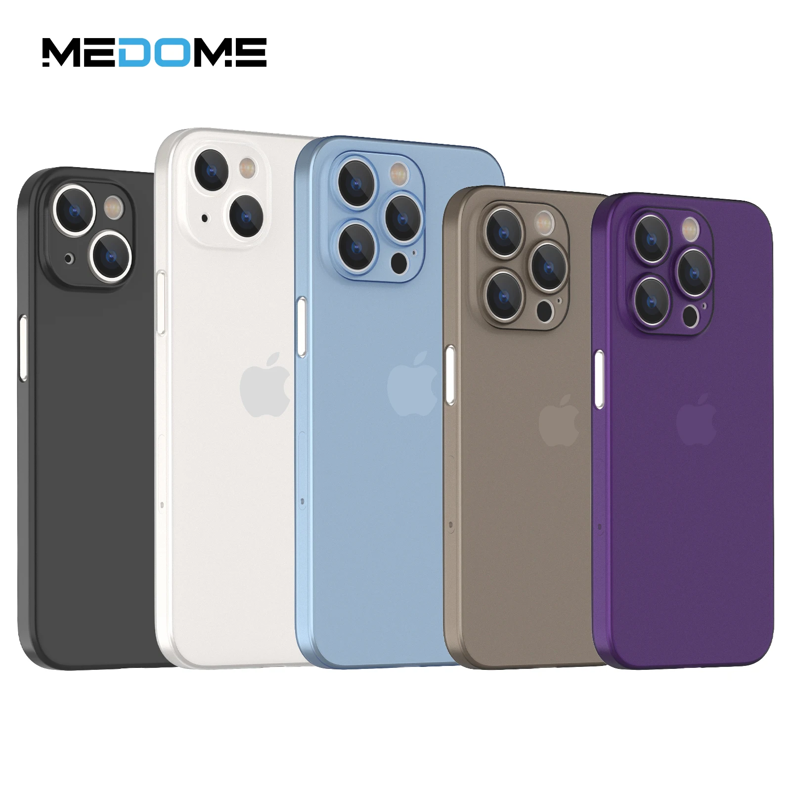 Clear Silicone Thin PP Phone Case for iPhone 15, 14, 13, and 12 Pro Max