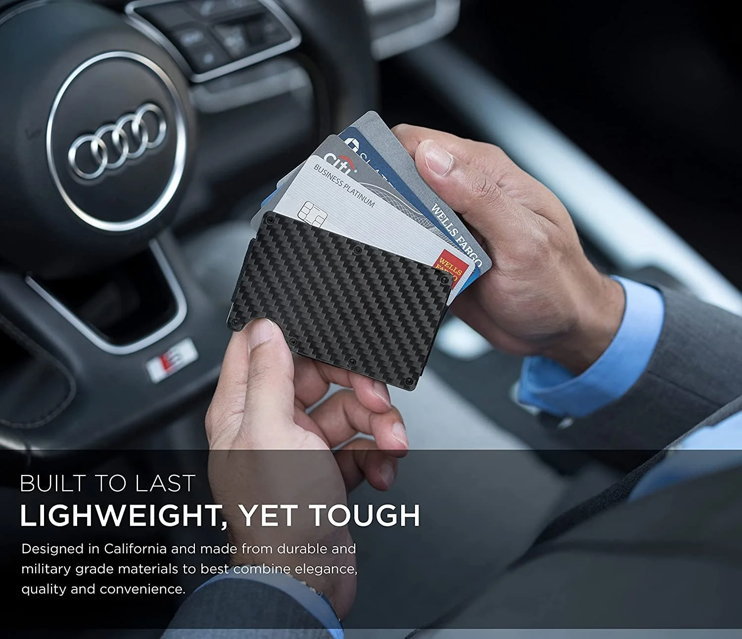 Slim aluminum metal money clip metal slim magnet wallet