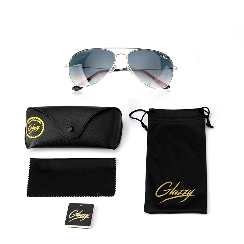 Glazzy Stainless Steel Pilot Sunglasses for Sports and Driving